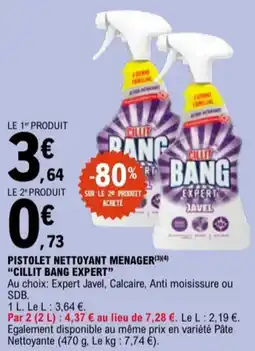 E.Leclerc Pistolet nettoyant menager cillit bang expert aanbieding