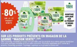 E.Leclerc Sur les produits présents en magasin de la gamme maison verte aanbieding