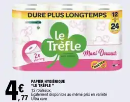 E.Leclerc Papier hygiénique Le Trèfle aanbieding
