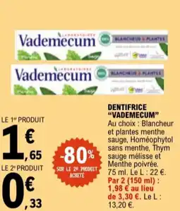 E.Leclerc Dentifrice vademecum aanbieding