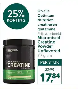 Holland & Barrett Op alle optimum nutrition creatine en glutamine aanbieding