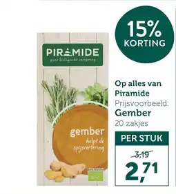 Holland & Barrett Op alles van Piramide aanbieding