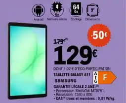 E.Leclerc Samsung tablette galaxy A11 aanbieding