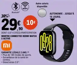 E.Leclerc Montre connectee redmi watch 5 active aanbieding