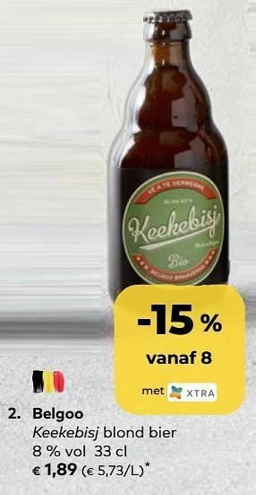 Bio Planet Belgoo keekebisj blond bier aanbieding