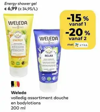 Bio Planet Weleda energy shower gel aanbieding