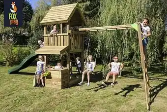 Dreamland Fox play schommel Baltimore Monkey Bar Shop met groene glijbaan aanbieding