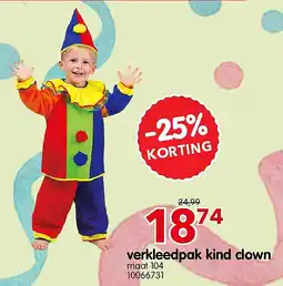 Yess verkleedpak kind clown aanbieding