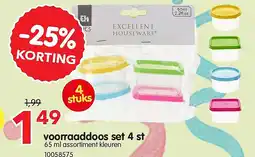 Yess voorraaddoos set 4 st aanbieding