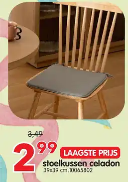 Yess stoelkussen celadon aanbieding