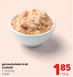 Spar garnaalsalade krab cocktail aanbieding