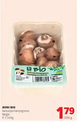 Spar BONI BIO kastanjechampignons België aanbieding