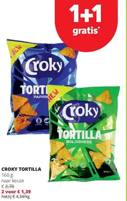 Spar CROKY TORTILLA 160 g aanbieding