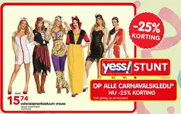 Yess volwassenenkostuum vrouw aanbieding