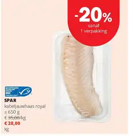 Spar SPAR kabeljauwhaas royal aanbieding