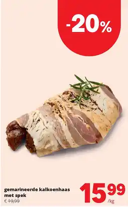 Spar gemarineerde kalkoenhaas met spek aanbieding