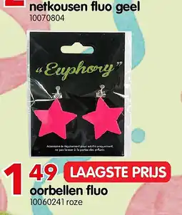 Yess oorbellen fluo aanbieding