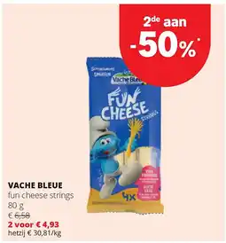 Spar VACHE BLEUE fun cheese strings 80 g aanbieding