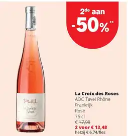 Spar La Croix des Roses AOC Tavel Rhône Frankrijk Rosé 75 cl aanbieding