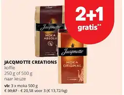 Spar JACQMOTTE CREATIONS moka 500 g aanbieding