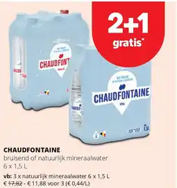 Spar CHAUDFONTAINE natuurlijk mineraalwater 6 x 1,5 L aanbieding