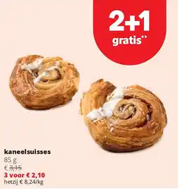 Spar kaneelsuisses aanbieding
