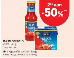 Spar ELVEA PASSATA gezeefde tomaten 500 g aanbieding