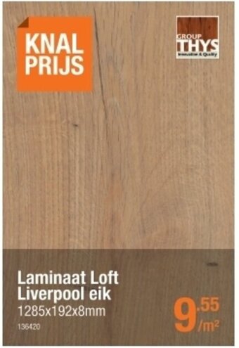 Cevo Laminaat Loft Liverpool eik aanbieding