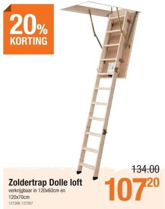 Cevo Zoldertrap Dolle loft aanbieding