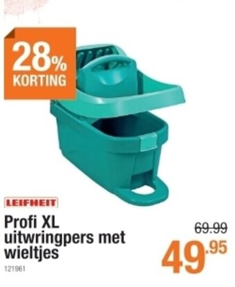 Profi XL uitwringpers met wieltjes