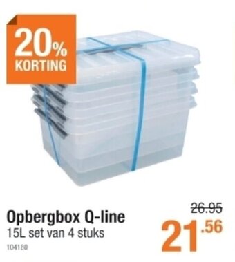Cevo Opbergbox Q-line aanbieding