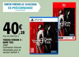 E.Leclerc Yakuza Kiwami 3 : Dark Ties aanbieding