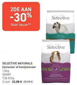 Tom&Co Selective Naturals Caviavoer of Konijnenvoer aanbieding