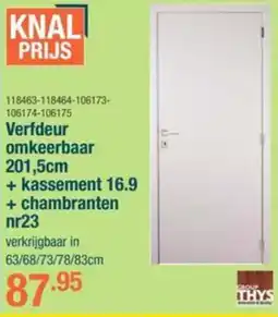 Cevo Verfdeur Omkeerbaar + Kassement 16.9 + Chambranten nr23 aanbieding