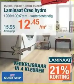 Cevo Laminaat Creo Hydro aanbieding