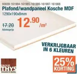 Cevo Plafond/wandpaneel Kosche MDF aanbieding