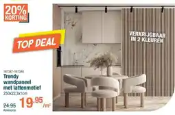 Cevo Trendy Wandpaneel met lattenmotief aanbieding