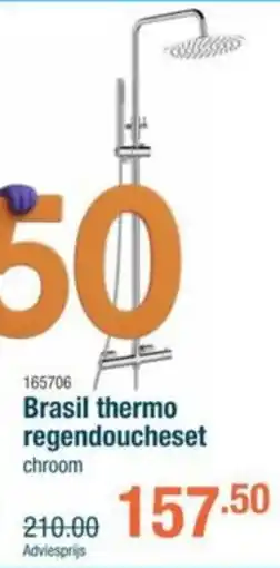 Cevo Brasil Thermo Regendoucheset aanbieding