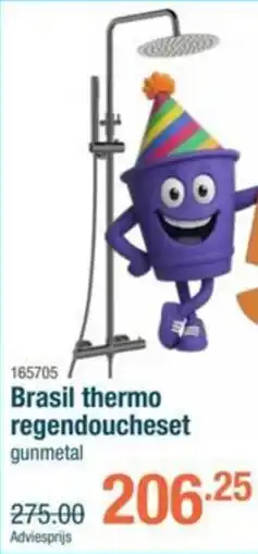 Cevo Brasil Thermo Regendoucheset aanbieding