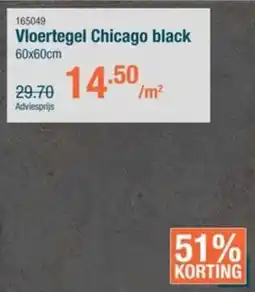 Cevo Vloertegel Chicago black aanbieding