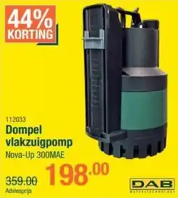 Cevo DAB Dompel vlakzuigpomp aanbieding