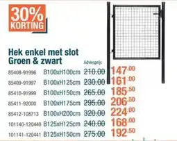 Cevo Hek enkel met slot Groen & Zwart aanbieding