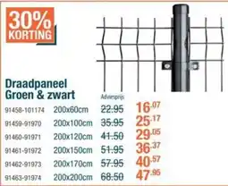 Cevo Draadpaneel Groen & zwart aanbieding