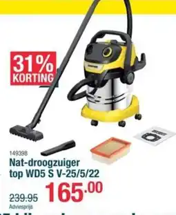 Cevo Karcher Nat-droogzuiger top WD5 S V-25/5/22 aanbieding