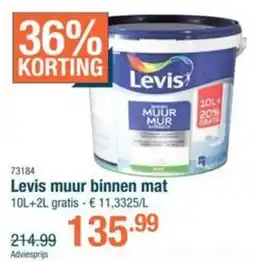 Cevo Levis Muur Binnen Mat aanbieding