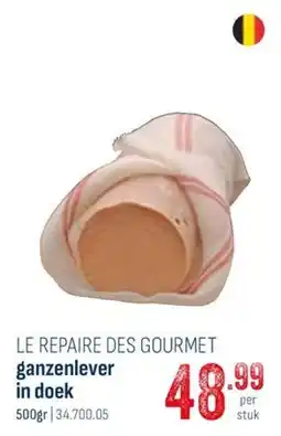 Horeca totaal Le Repaire Des Gourmet Ganzenlever in Doek aanbieding
