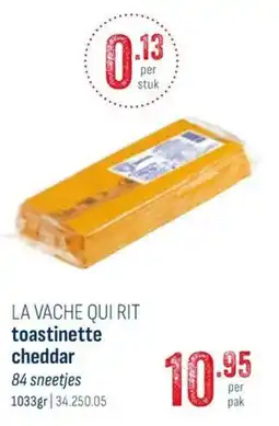 Horeca totaal La Vache Qui Rit Toastinette Cheddar aanbieding