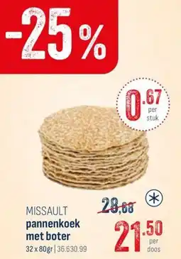 Horeca totaal Missault Pannenkoek Met Boter aanbieding