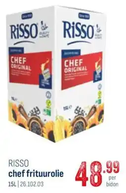 Horeca totaal Risso chef frituurolie aanbieding