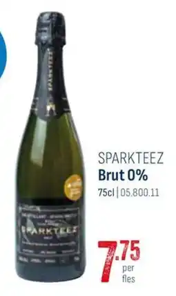 Horeca totaal Sparkteez Brut 0% aanbieding